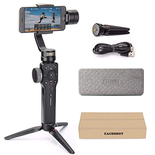 Zhiyun Smooth 4 Gimbal Stabilizer for Smartphone iPhone Android Cell Phone 3-Axis Handheld Gimbal...