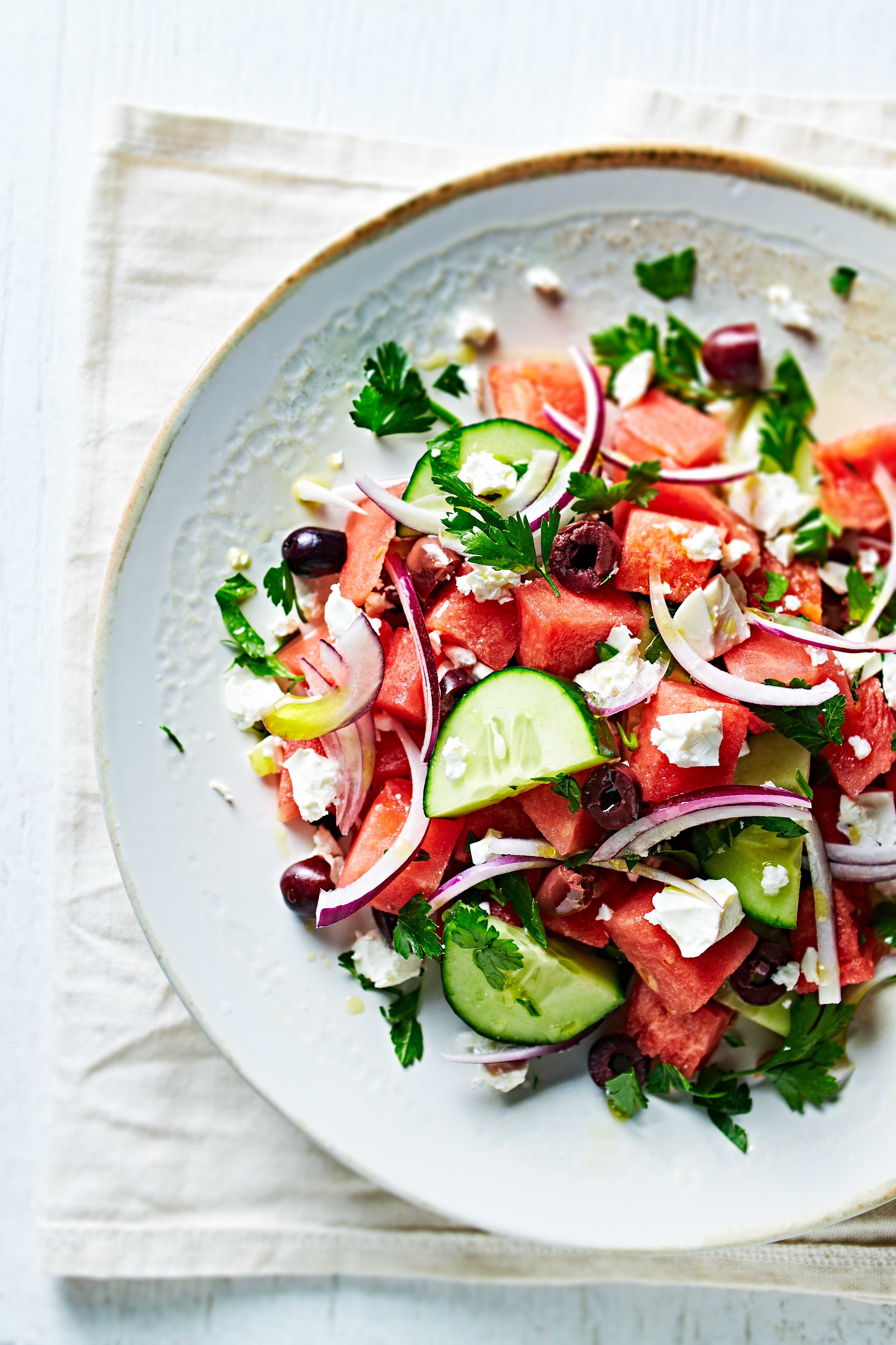 Salad dưa hấu kiểu Hy Lạp