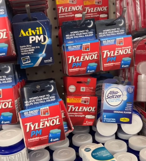 advil and tylenol at Dollar Tree