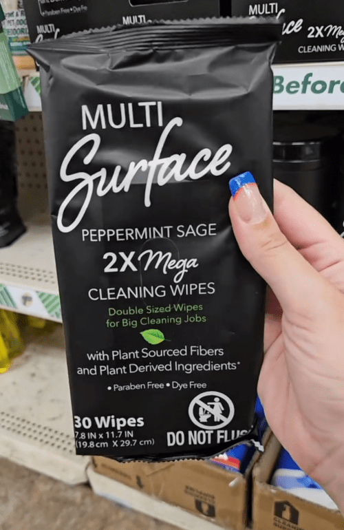 multi-surface wipes at Dollar Tree