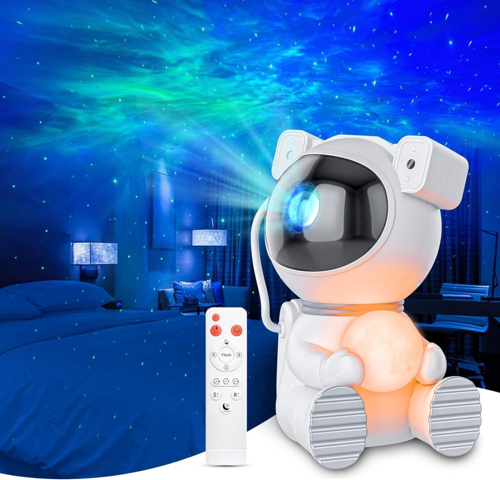 A Cayclay astronaut galaxy projector