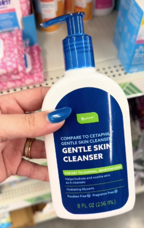 Video TikTok về bản sao của Dollar Tree cho sản phẩm Cetaphil