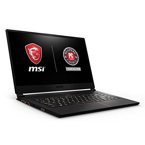 MSI GS65 Stealth15.6" 144Hz 7ms Ultra Thin 4.9mm Bezel Gaming Laptop, GTX 1070 8G, i7-8750H (6...