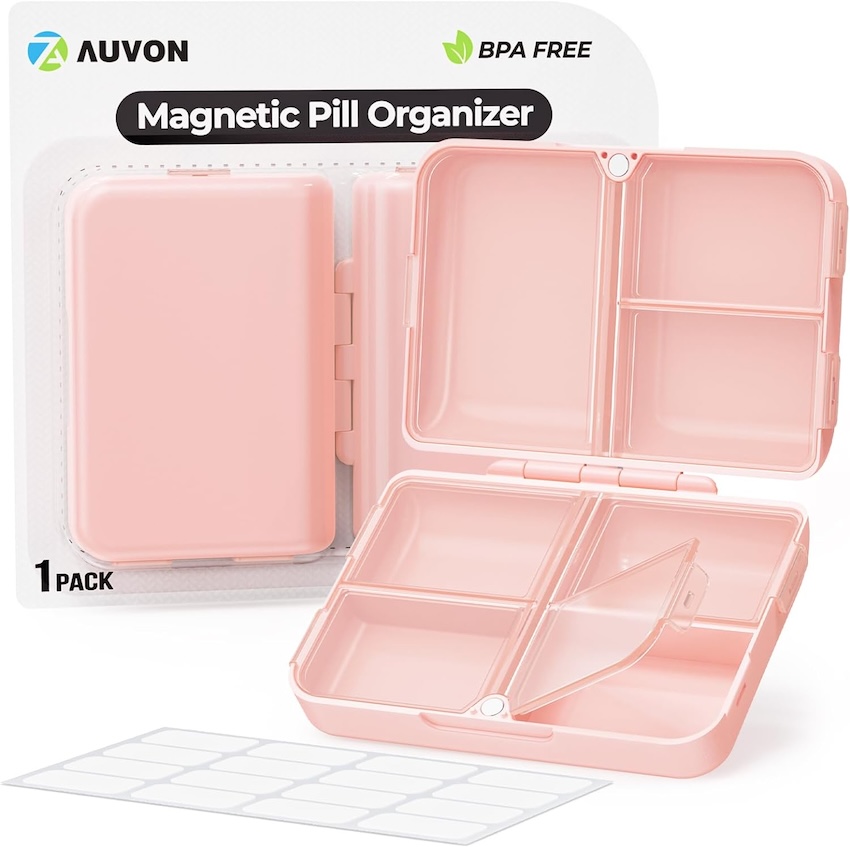 Auvon travel pill organizer