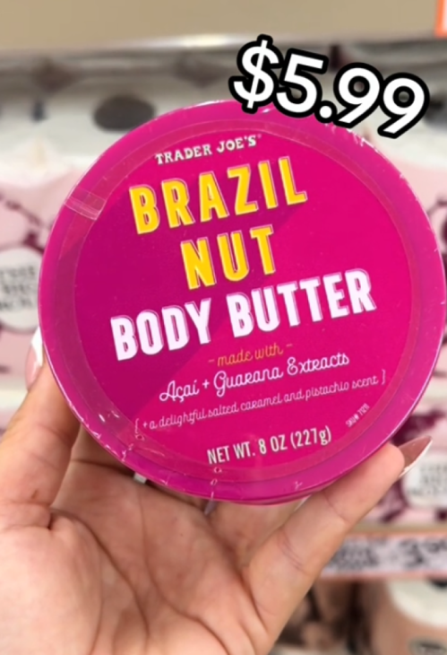 bơ dưỡng thể brazil nut của trader joe