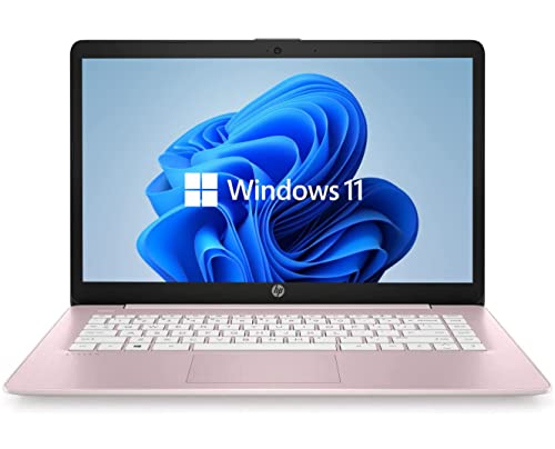 HP Newest 14' HD Laptop, Windows 11, Intel Celeron Dual-Core Processor Up to 2.60GHz, 4GB RAM, 64GB...