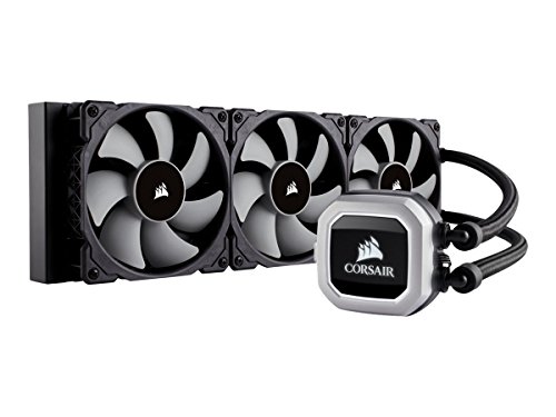 Corsair Hydro Series H150i PRO RGB AIO Liquid CPU Cooler, 360mm Radiator, Triple 120mm ML Series PWM...