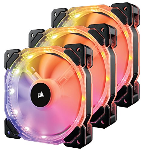 Corsair CO-9050067-WW HD Series, HD120 RGB LED, 120mm High Performance RGB LED PWM Three Fans with Controller