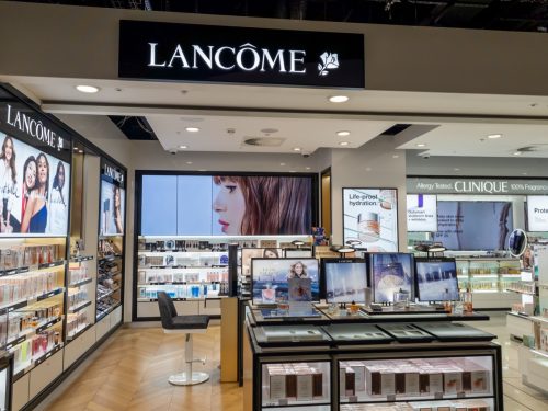 A Lancome store in the South Terminal.