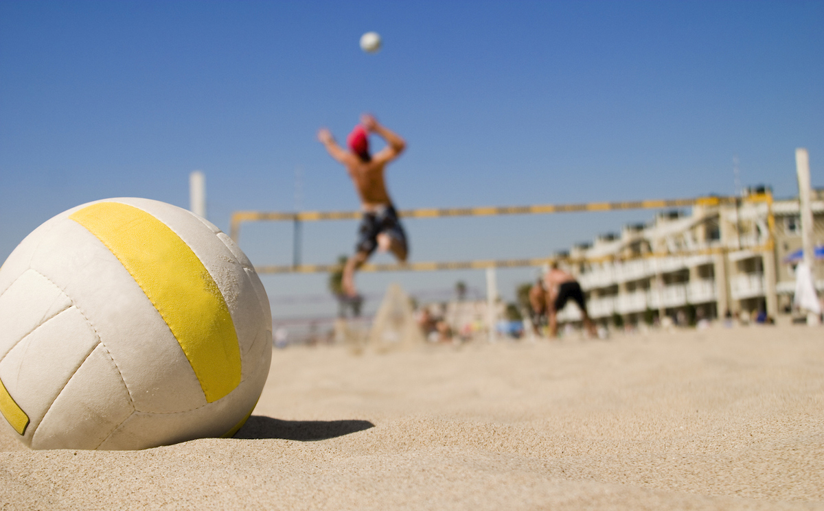 beach volleyball game