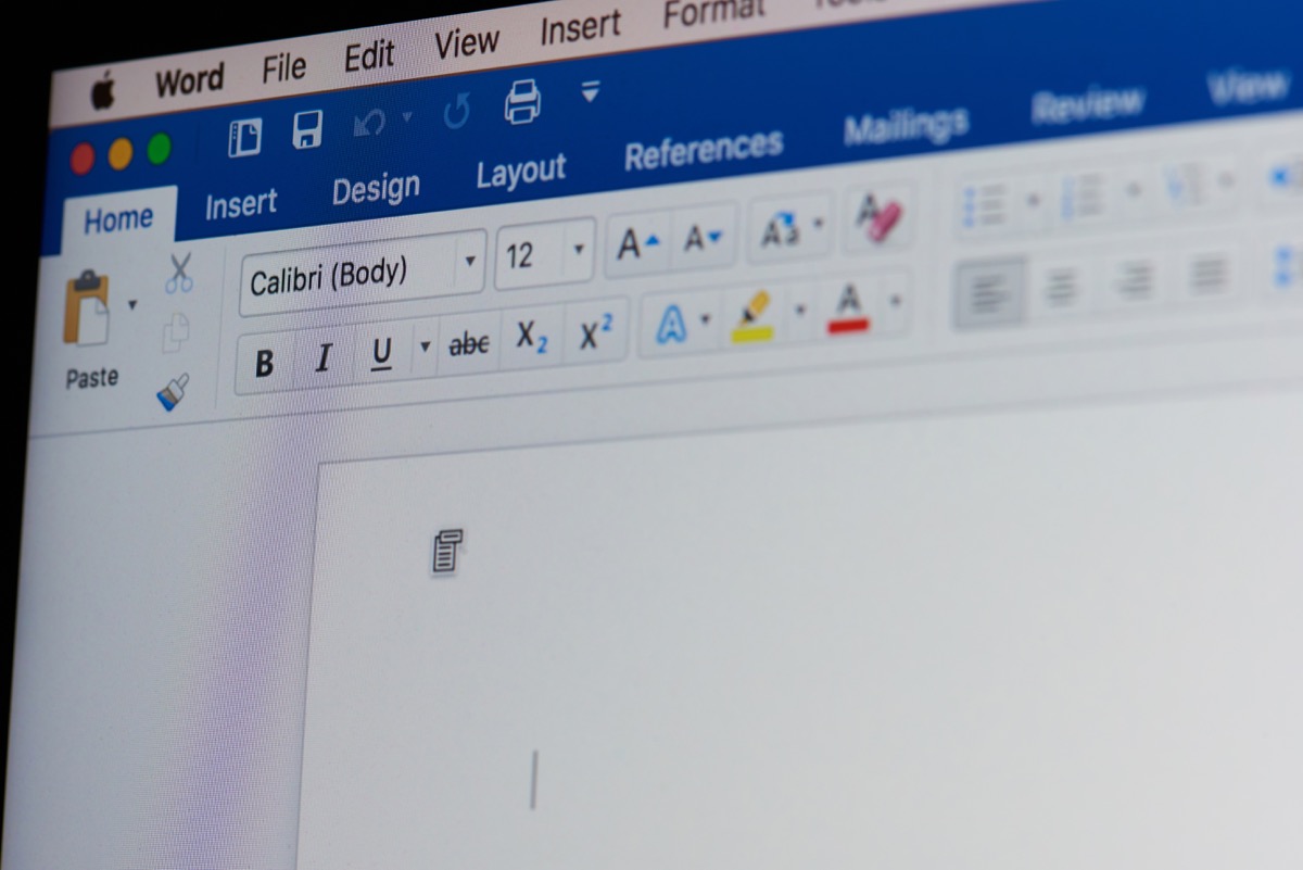 tài liệu microsoft word trống