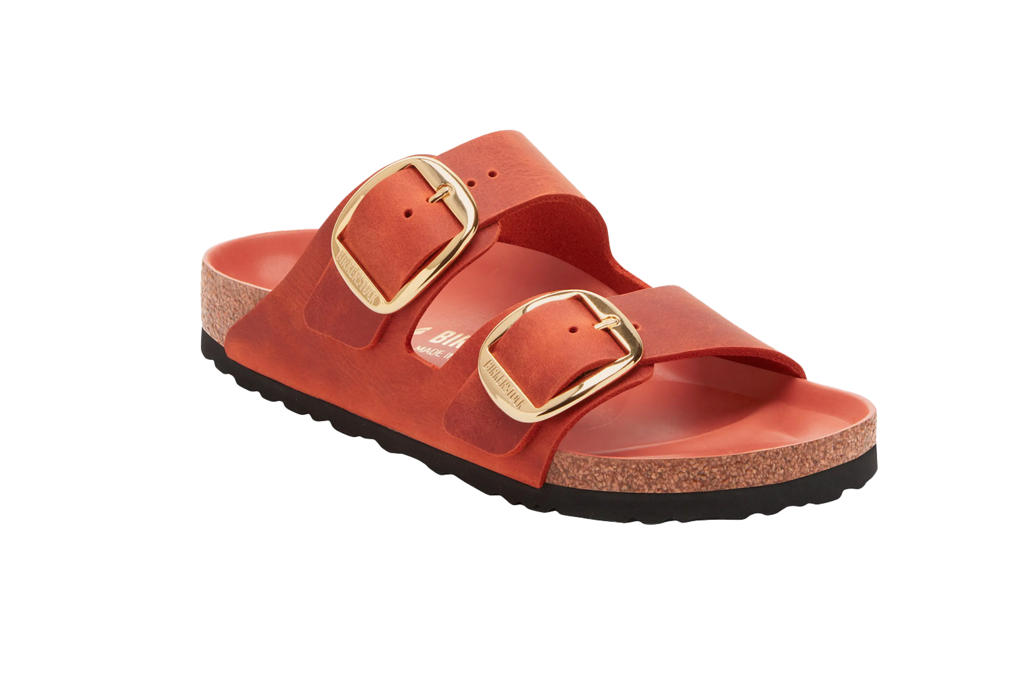 Một chiếc Birkenstock màu cam