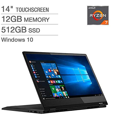 2020_Lenovo Flex 14" FHD IPS Touch Display, AMD Ryzen 7-3700U Processor, 12GB RAM, 512GB SSD, Wireless+Bluetooth, Fingerprint Reader, Window 10