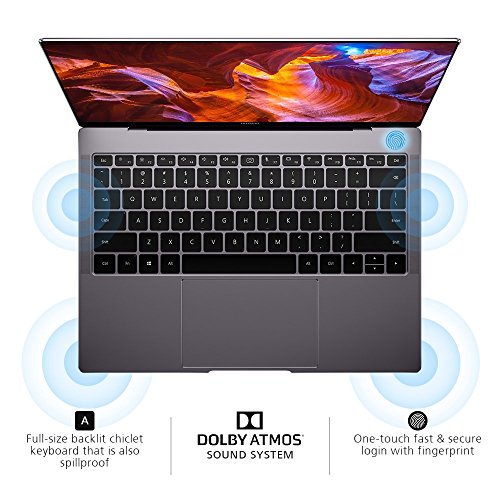 Huawei MateBook X Pro Signature Edition Thin & Light Laptop, 13.9" 3K Touch, 8th Gen i7-8550U, 16 GB RAM, 512 GB SSD, GeForce MX150, 3:2 Aspect Ratio, Office 365 Personal, Space Gray - Mach-W29C