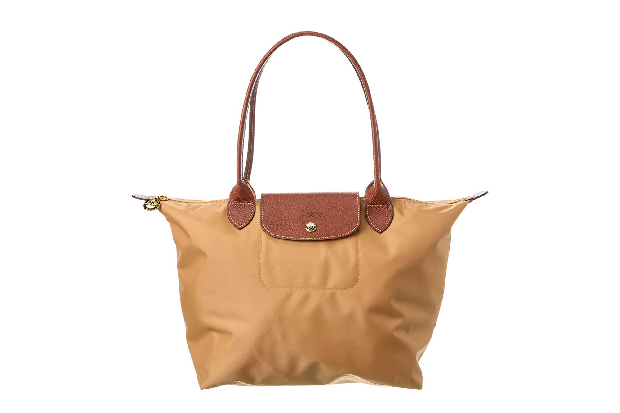 Một chiếc túi Longchamp màu be