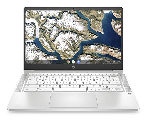 HP Chromebook 14-inch HD Laptop, Intel Celeron N4000, 4 GB RAM, 32 GB eMMC, Chrome (14a-na0020nr,...