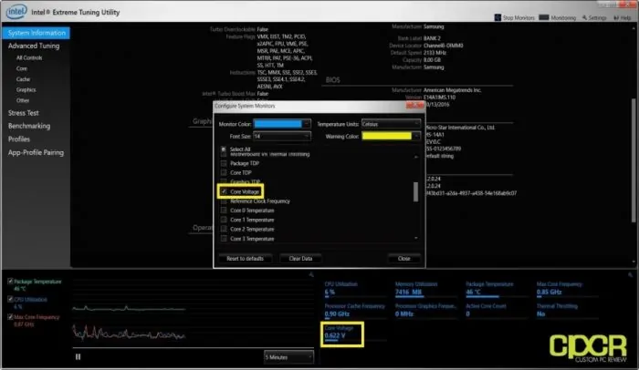 using Intel Extreme Tuning Utility 2