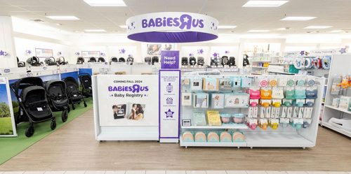 Babies R Us trưng bày bên trong một cửa hàng Kohl's