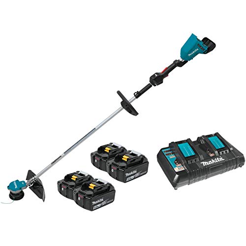 Makita XRU09PT1 36V (18V X2) LXT® Brushless String Trimmer Kit with 4 Batteries (5.0Ah)