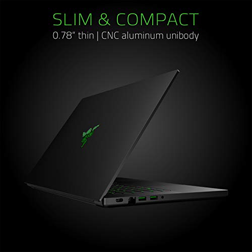 Razer Blade 15 Gaming Laptop 2019: Intel Core i7-9750H 6 Core, NVIDIA GeForce GTX 1660Ti, 15.6" FHD 1080p 60Hz, 16GB RAM, 128GB SSD + 1TB, CNC Aluminum, Chroma RGB Lighting, Thunderbolt 3