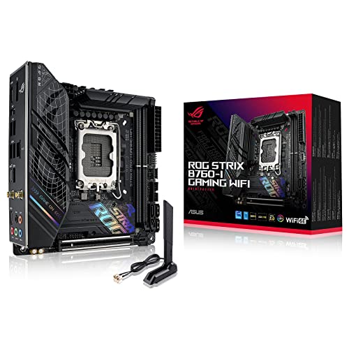 ASUS ROG Strix B760-I Gaming WiFi 6E Intel® B760(13th and 12th Gen)LGA 1700 mini-ITX motherboard,8...