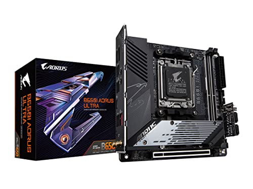 GIGABYTE B650I AORUS Ultra Mini-ITX AM5 Motherboard with DDR5, PCIe 5.0, Wi-Fi 6E, 5-Year Warranty