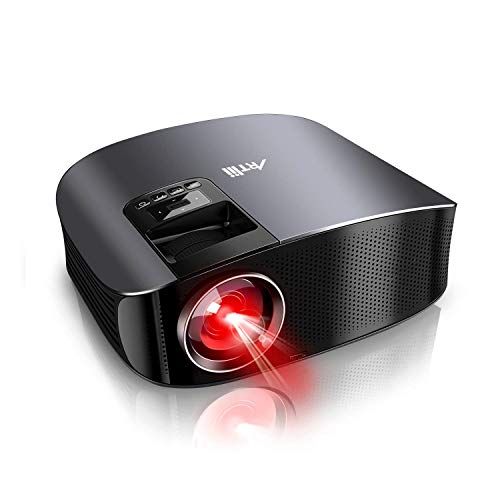 Máy chiếu phim - Máy chiếu hỗ trợ Artlii Full HD 1080P, Máy chiếu LED có âm thanh nổi HiFi, Gia đình...