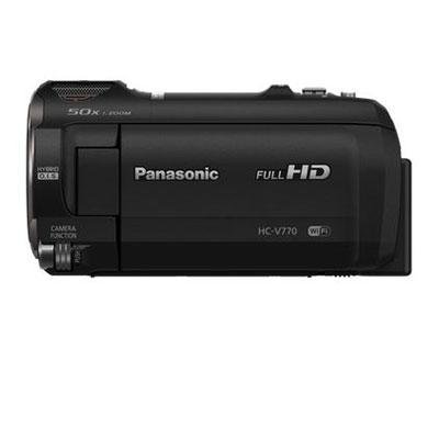 Panasonic Full HD Video Camera Camcorder HC-V770, 20X Optical Zoom, 1/2.3-Inch BSI Sensor, HDR Capture, Wi-Fi Smartphone Multi Scene Video Recording (Black)