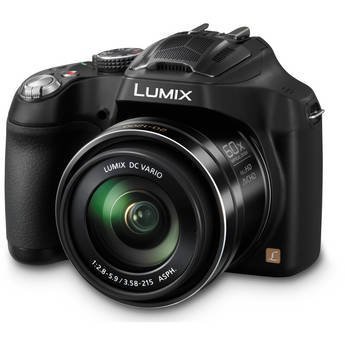 Panasonic Lumix DMC-FZ70 Digital Camera, 60x Optical Zoom, 16MP (Black) +4GB SDHC Card