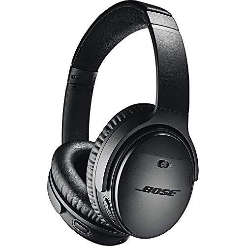 Bose QuietComfort 35 II Wireless Bluetooth Headphones, Noise-Cancelling, with Alexa voice control, enabled with Bose AR – Black