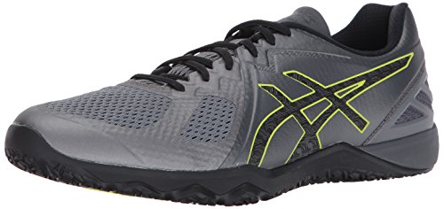 ASICS Men's Mens Conviction X Athletic Shoe, Carbon/Black/Energy Green, 7 Medium US