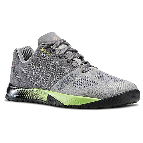 Reebok Crossfit Nano 5.0 Training Shoe (Little Kid/Big Kid) (4 Big Kid M, Shark/TIN Grey/Black/Solar Green)