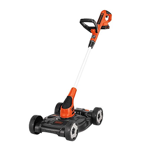 BLACK+DECKER 3-in-1 Lawn Mower, String Trimmer and Edger, 12-Inch  (MTC220)