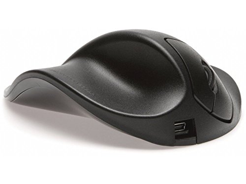 Hippus Wireless Light Click HandShoe Mouse LS2UL (Left Hand, Small, Black)