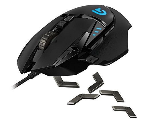 Logitech G502 Proteus Spectrum RGB Tunable Gaming Mouse, 12,000 DPI On-The-Fly DPI Shifting,...