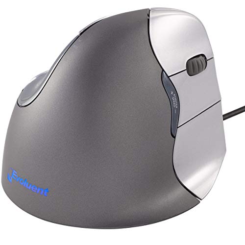 Evoluent VM4R VerticalMouse 4 Right Hand Ergonomic Mouse with Wired USB Connection (Regular Size)