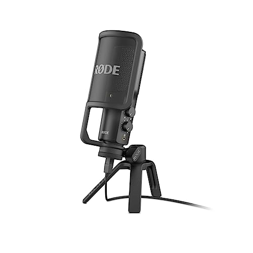 RØDE NT-USB Versatile Studio-quality Condenser USB Microphone with Pop Filter and Tripod for...