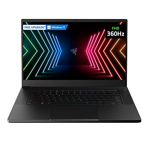 Razer Blade 15 Gaming Laptop: NVIDIA GeForce RTX 3080-11th Gen Intel 8-Core i7 CPU - 15.6” FHD 360Hz - 32GB RAM - 1TB SSD - CNC Aluminum - Chroma RGB - THX Spatial Audio - Thunderbolt 3