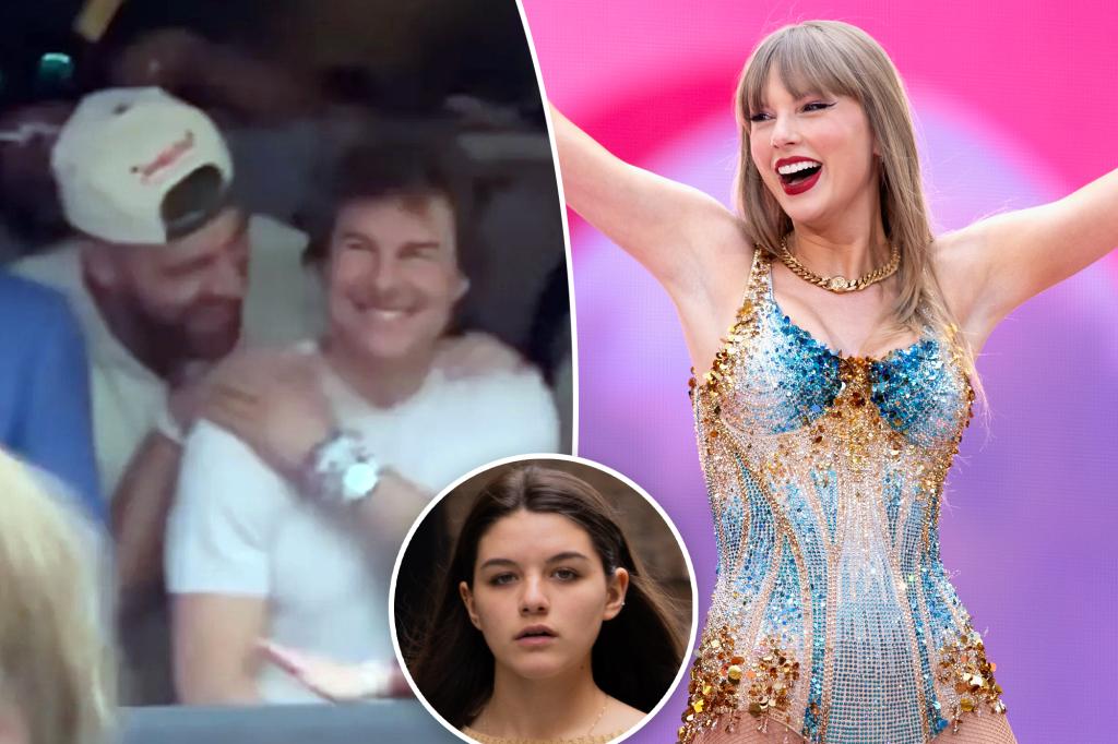 Tom Cruise gắn bó với Travis Kelce tại Taylor Swift’s Eras Tour sau khi bỏ qua lễ tốt nghiệp của con gái Suri