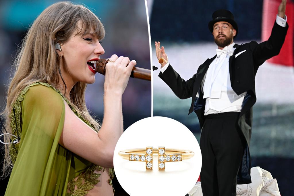 Người hâm mộ nghĩ rằng Taylor Swift đã bóng gió về màn xuất hiện trên sân khấu Eras Tour của Travis Kelce với chiếc nhẫn: ‘Deffo an Easter egg’