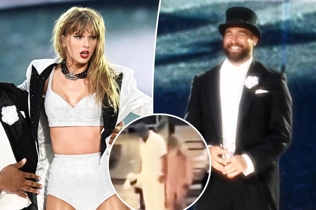 Taylor Swift, Travis Kelce tay trong tay rời show diễn London Eras Tour