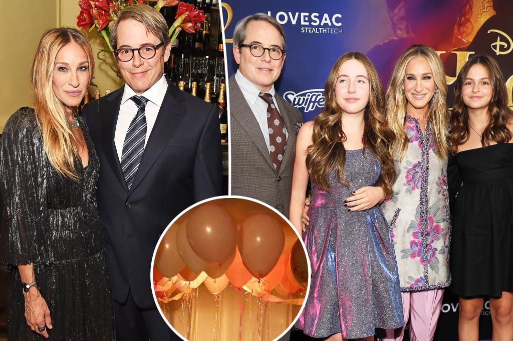 Sarah Jessica Parker kỷ niệm sinh nhật lần thứ 15 của cô và con gái sinh đôi của Matthew Broderick