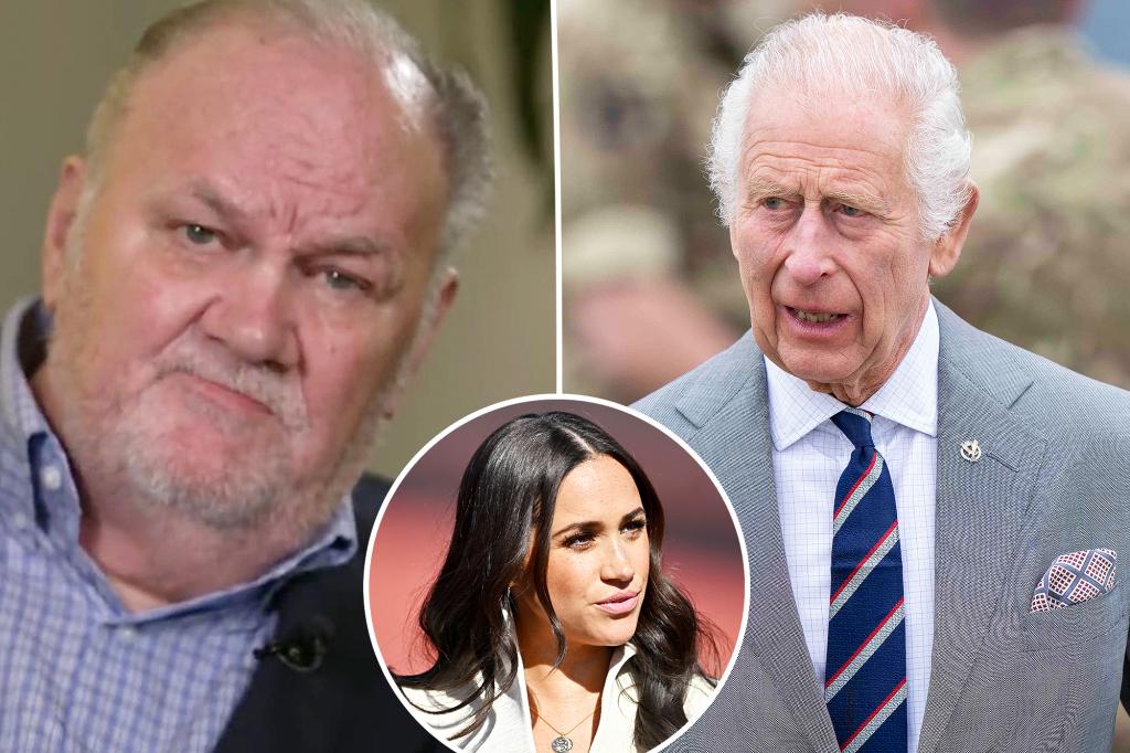 Cha của Meghan Markle, Thomas, so sánh mình với Vua Charles