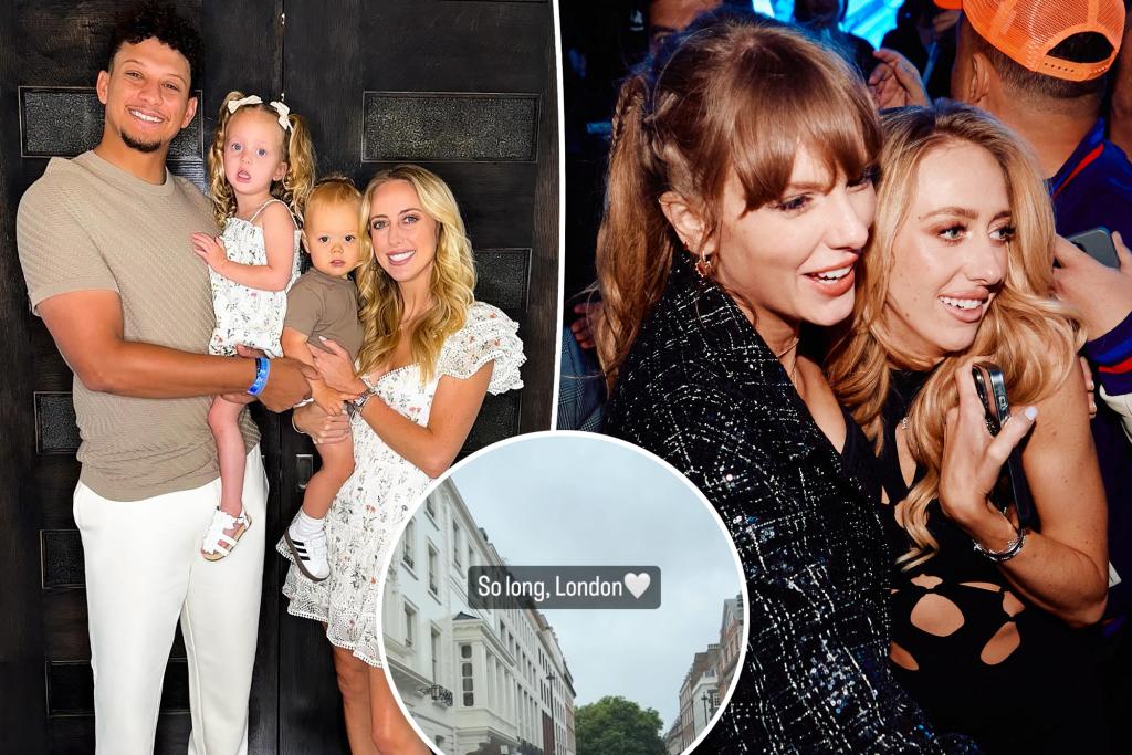 Brittany Mahomes vinh danh Taylor Swift khi cô rời London