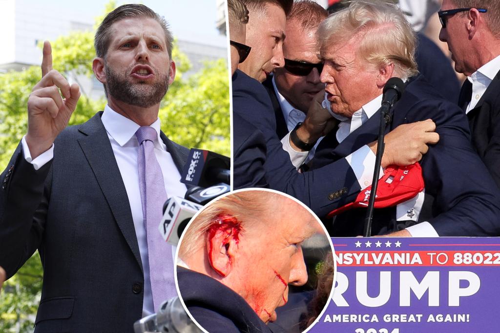 Eric Trump lên tiếng sau khi cha Donald bị bắn tại cuộc biểu tình