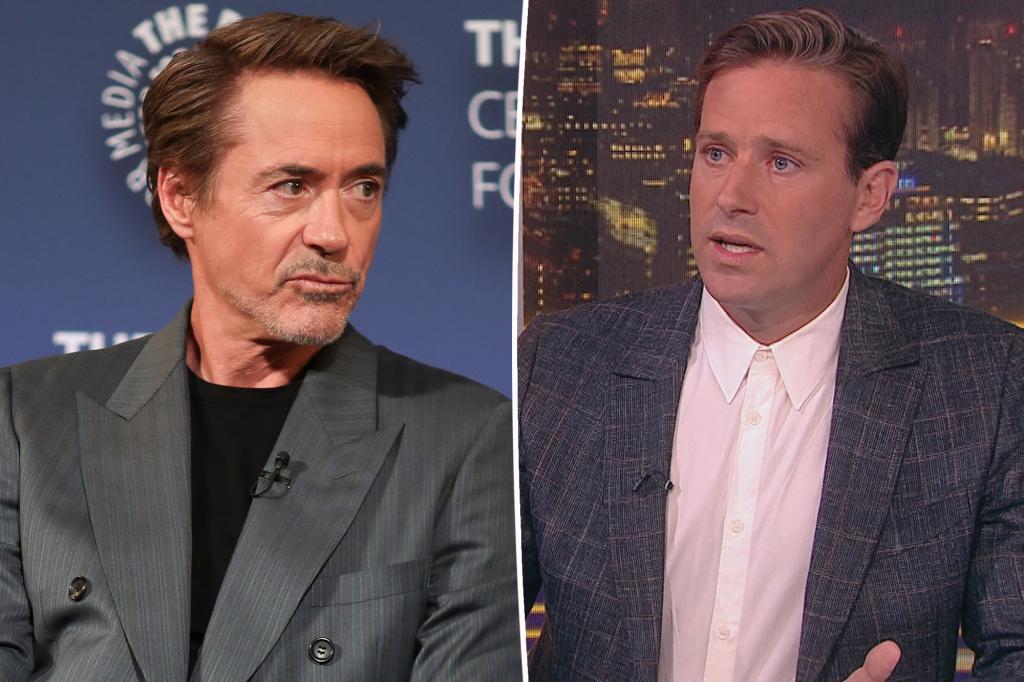 Armie Hammer phủ nhận Robert Downey Jr. được trả tiền cho quá trình cai nghiện của mình