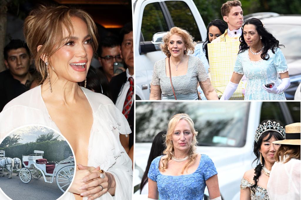 Jennifer Lopez bắt đầu lễ kỷ niệm sinh nhật lần thứ 55 bằng bữa tiệc theo chủ đề ‘Bridgerton’ với sự góp mặt của nhiều ngôi sao tại Hamptons