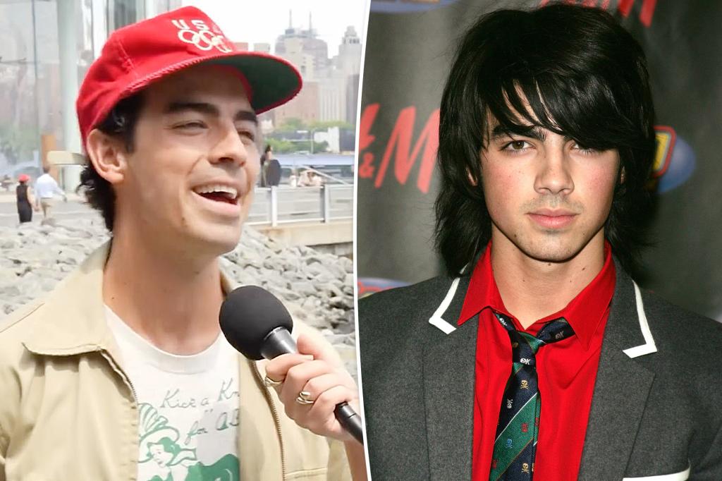 Joe Jonas chế giễu kiểu tóc duỗi thẳng trước đây của mình, coi đó là kiểu tóc anh không thích nhất