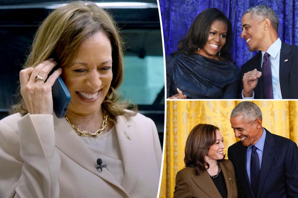 Barack, Michelle Obama ủng hộ Kamala Harris làm tổng thống trong cuộc gọi điện thoại