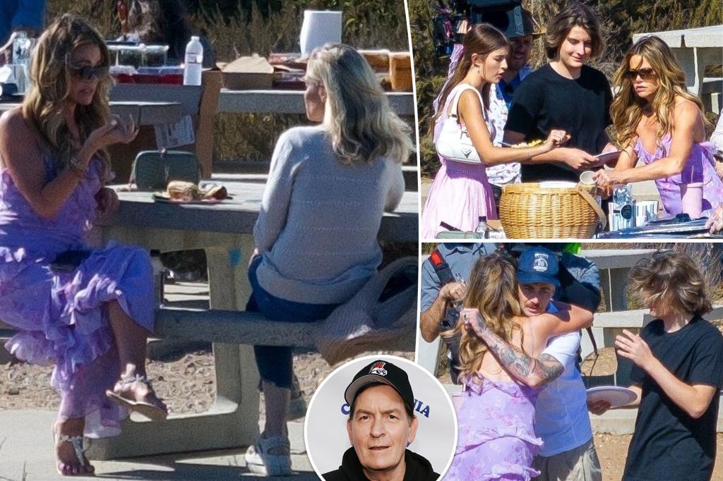 Những người yêu cũ của Charlie Sheen, Denise Richards và Brooke Mueller, đã đoàn kết trong khi quay chương trình